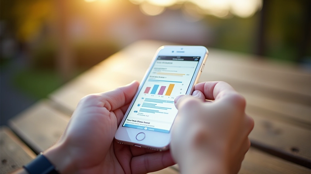 Išmanaus telefono ekranas rodantis mobiliųjų versijų optimizavimą